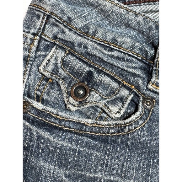 Silver Jeans Co. Women’s Bootcut Jeans 26L Cindy Aiko Y2K Hipster Distressed Hem - Picture 10 of 15